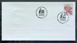 Envelope EPD 1997 Selo Fruta Uva Carimbo Nucleo Antartico da UFSM CBC RS