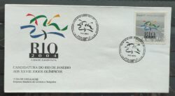 Envelope FDC 689 1997 Candidatura Rio de Janeiro Jogos Olimpicos Olimpiadas CBC RJ 1