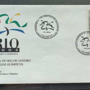 Envelope FDC 689 1997 Candidatura Rio de Janeiro Jogos Olimpicos Olimpiadas CBC RJ 2