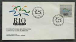 Envelope FDC 689 1997 Candidatura Rio de Janeiro Jogos Olimpicos Olimpiadas CBC RJ 3