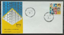Envelope FDC 690 1997 Serie America Carteiro UPAEP CBC DF 3