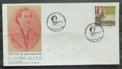 Envelope FDC 691 1997 Castro Alves Literatura CBC BA 1
