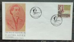 Envelope FDC 691 1997 Castro Alves Literatura CBC BA 3