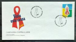 Envelope FDC 695 1997 Campanha Contra a AIDS Saude CBC DF 1