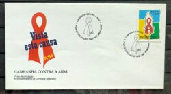 Envelope FDC 695 1997 Campanha Contra a AIDS Saude CBC DF 4