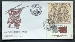 Envelope FDC 696 1997 Cultura Indigena Indio Armas Militar CBC DF 1