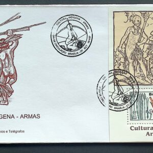 Envelope FDC 696 1997 Cultura Indigena Indio Armas Militar CBC DF 1