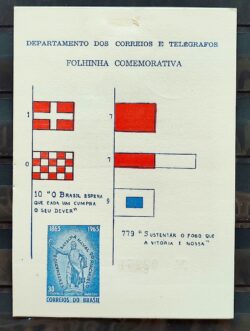 FO 19 1965 Folhinha Centenario Batalha Naval Riachuelo Militar 1