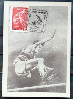 Maximo Postal Jogos Infantis Atletismo Salto em Distancia 1957 CBC RJ