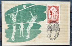 Maximo Postal Jogos da Primavera Volei 1957 CBC RJ