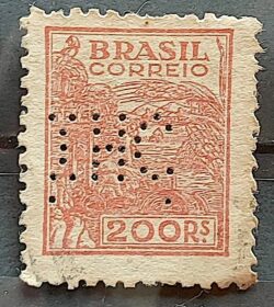 Perfins Selo Regular RHM 357 Netinha Trigo Gastronomia 1941 10