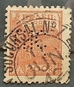 Perfins Selo Regular RHM 357 Netinha Trigo Gastronomia 1941 3