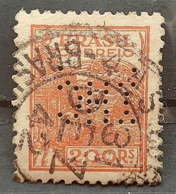 Perfins Selo Regular RHM 357 Netinha Trigo Gastronomia 1941 7