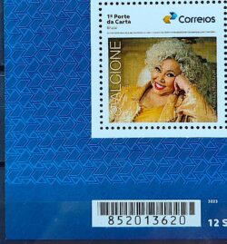 SI 23 Selo Institucional Alcione 50 Anos de Carreira Musica Mulher 2024 Codigo de Barras