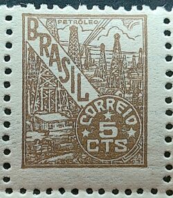 Selo Regular RHM 462 Netinha Petroleo 5 cts Filigrana Q 1949