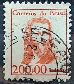 Selo Regular RHM 523 Vultos Celebres Tiradentes 1965 Circulado 10