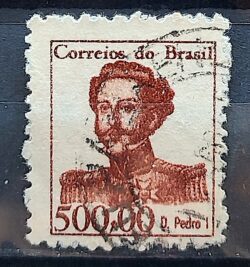 Selo Regular RHM 524 Vultos Celebres Dom Pedro Monarquia 1965 Circulado 10