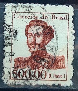 Selo Regular RHM 524 Vultos Celebres Dom Pedro Monarquia 1965 Circulado 11