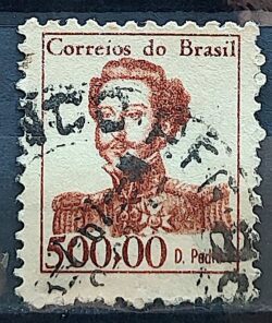 Selo Regular RHM 524 Vultos Celebres Dom Pedro Monarquia 1965 Circulado 2