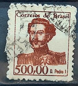 Selo Regular RHM 524 Vultos Celebres Dom Pedro Monarquia 1965 Circulado 8