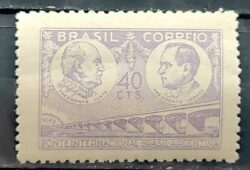 C 213 Selo Ponte Uruguaiana Paso de los Libres Argentina Getulio Vargas 1946