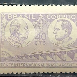 C 213 Selo Ponte Uruguaiana Paso de los Libres Argentina Getulio Vargas 1946