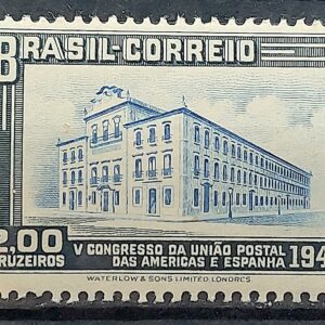 C 218 Selo Congresso UPAEP Congresso da Uniao Postal das Americas e Espanha 1946