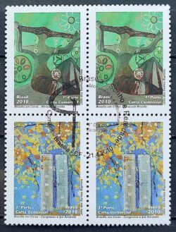 C 2959 Selo Brasilia Arte 2010 Quadra CBC DF