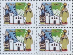 C 2979 Selo Igreja Nossa Senhora do Rosario e Sao Benedito Religiao 2010 Quadra