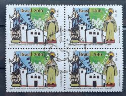 C 2979 Selo Igreja Nossa Senhora do Rosario e Sao Benedito Religiao 2010 Quadra CBC MT