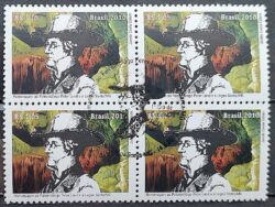 C 2982 Selo Paleontologo Peter Lund Lagoa Santa MG Chapeu Oculos 2010 Quadra CBC MG