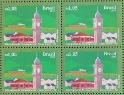 C 3000 Selo Vila Inglesa de Paranapiaçaba Santo Andre Trem Relogio 2010 Quadra