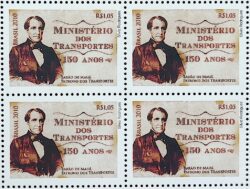 C 3003 Selo Ministerio dos Transportes Barao de Maua 2010 Quadra