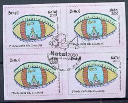 C 3050 Selo Natal Olho 2010 Quadra CBC SP