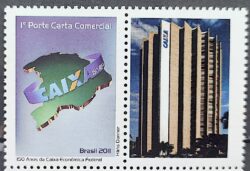 C 3079 Selo Personalizado Banco Caixa Economica Federal Mapa Economia Dinheiro 2011