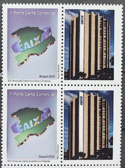 C 3079 Selo Personalizado Banco Caixa Economica Federal Mapa Economia Dinheiro 2011 Quadra