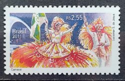 C 3150 Selo Relacoes Diplomaticas Belgica Carnaval Arte Bandeira 2011