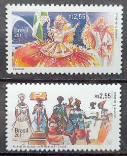 C 3150 Selo Relacoes Diplomaticas Brasil Belgica Carnaval Arte Gastronomia 2011 Serie Completa