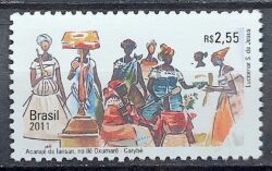 C 3151 Selo Relacoes Diplomaticas Belgica Acaraje Arte 2011