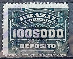 D 11 Selo Deposito Cifra Horizontal 100_000 Reis 1913 3