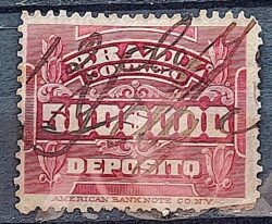 D 13 Selo Deposito Cifra Horizontal 500_000 Reis 1913 1