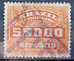 D 6 Selo Deposito Cifra Horizontal 5_000 Reis 1913 6