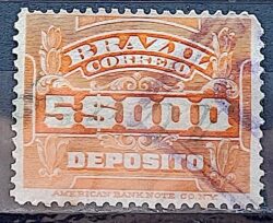 D 6 Selo Deposito Cifra Horizontal 5_000 Reis 1913 8