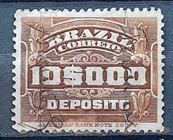 D 7 Selo Deposito Cifra Horizontal 10_000 Reis 1913 6