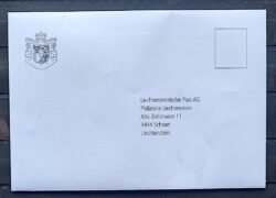 Envelope Correio Liechtenstein Brasao