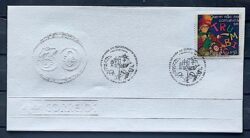 Envelope EPD 2000 098a Descobrimento do Brasil Indio Navio Chacrinha Musica TV CBC BA