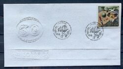 Envelope EPD 2000 098l Descobrimento do Brasil Indio Navio Santos Dumont Aviao CBC BA