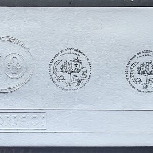 Envelope EPD 2000 098p Descobrimento do Brasil Indio Navio Bumba Meu Boi CBC BA