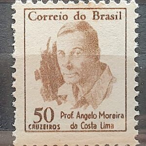 Selo Regular RHM 521 Vultos Celebres Angelo Moreira da Costa Lima 1966 1