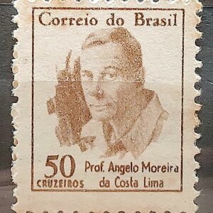 Selo Regular RHM 521 Vultos Celebres Angelo Moreira da Costa Lima 1966 2